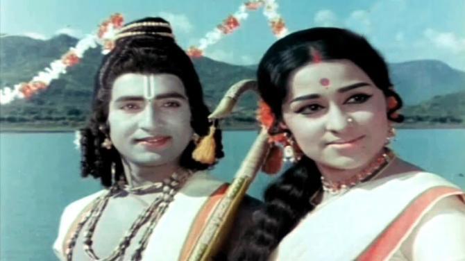 Shoban Babu played Lord Ram in superhit movies such as Sampoorna Ramayanam